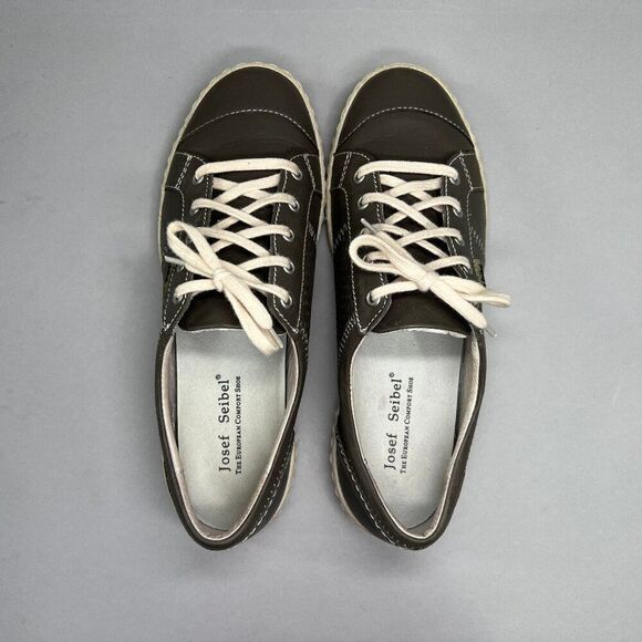 Josef Seibel Caspian Shoes Women's Size 7.5 Leather Lace‎ Up Comfort Sneakers - Picture 12 of 15